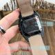 Replica Cartier Santos Men's Watch 45mm - Brown Dial Black Leather Strap (7)_th.jpg